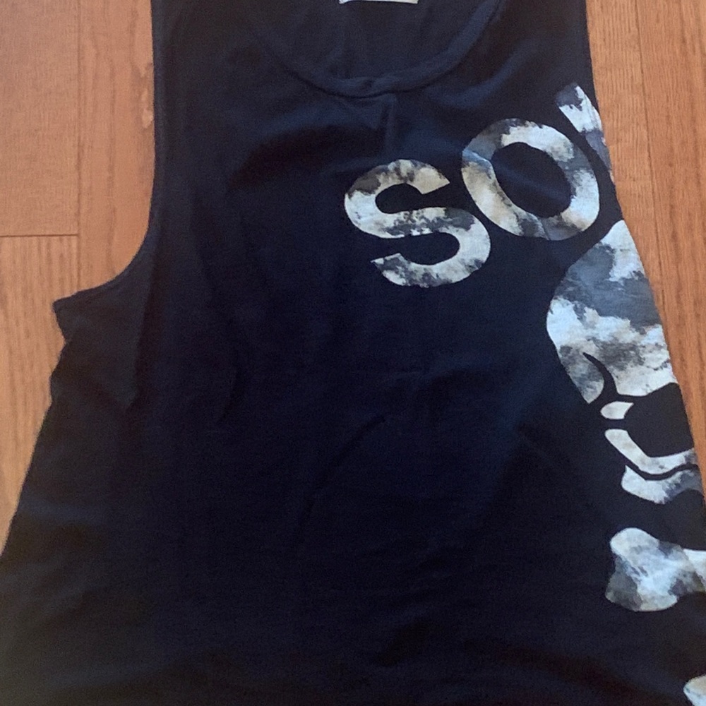 Black SOUL Skeleton Tank Top by SOULCYCLE